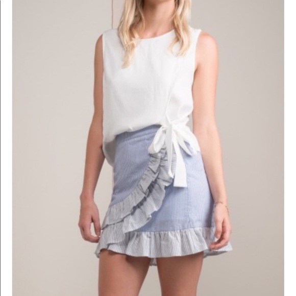 Greylin Zoey Mixed Striped Ruffle Skirt Size XS - Picture 2 of 7